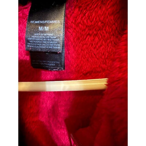 The North Face Women's Full Zip Teddy Fleece Osito Jacket Red Medium - Picture 5 of 6